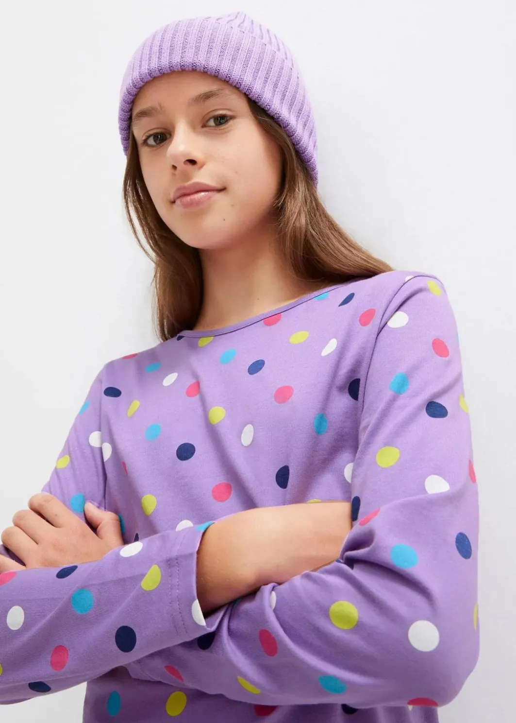 Discount Langarmshirt aus reiner Bio-Baumwolle (3er Pack) Kinder Mädchen 2-8 Jahre·Nachhaltigere Materialien|Mädchen 9-16 Jahre·Nachhaltigere Materialien