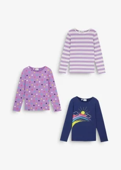 Discount Langarmshirt aus reiner Bio-Baumwolle (3er Pack) Kinder Mädchen 2-8 Jahre·Nachhaltigere Materialien|Mädchen 9-16 Jahre·Nachhaltigere Materialien