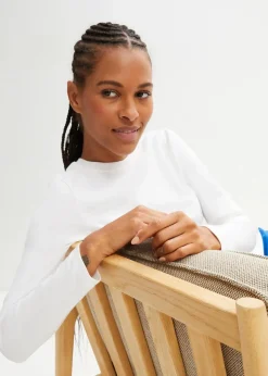 Best Langarmshirt aus reiner Bio-Baumwolle Damen Shirts & Tops|Basics