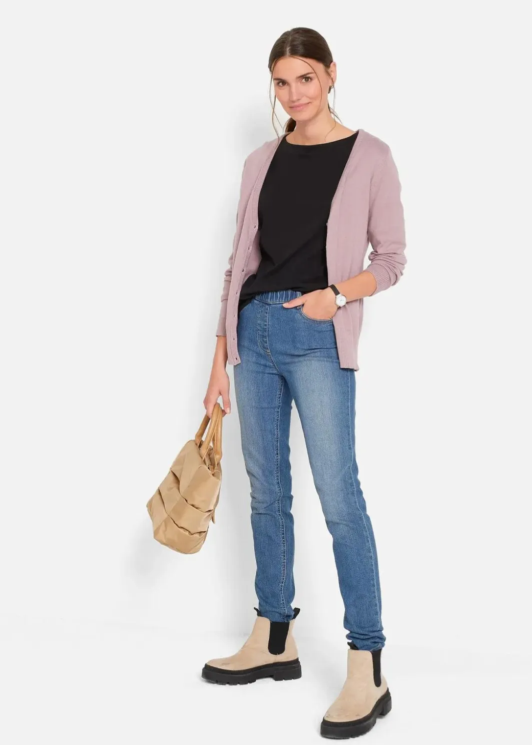 Best Langarmshirt aus reiner Bio-Baumwolle Damen Bekleidung·Röcke|Basics
