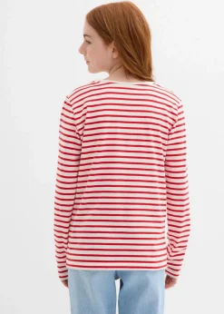 Kinder bonprix Mädchen 9-16 Jahre·Mehrfachpacks|Mädchen 9-16 Jahre·Shirts & Blusen|Langarmshirt aus reiner Bio-Baumwolle (3er Pack)