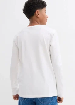 Kinder bonprix Jungen 9-16 Jahre·Mehrfachpacks|Jungen 9-16 Jahre·Shirts|Langarmshirt aus reiner Bio-Baumwolle (2er Pack)