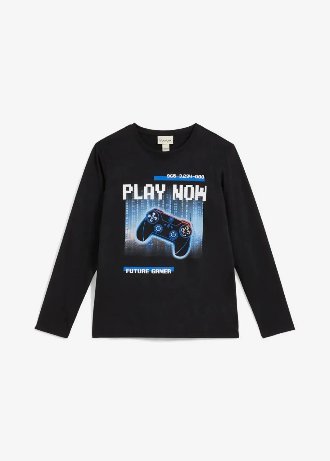 Kinder bonprix Jungen 9-16 Jahre·Bademode|Jungen 9-16 Jahre·Shirts|Langarmshirt aus reiner Bio-Baumwolle
