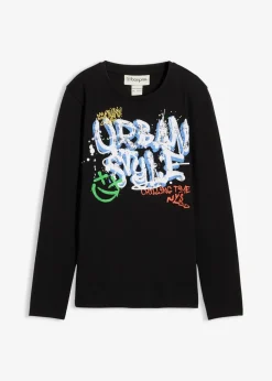 Kinder bonprix Jungen 9-16 Jahre·Shirts|Jungen 2-8 Jahre·Nachhaltigere Materialien|Langarmshirt aus reiner Bio-Baumwolle