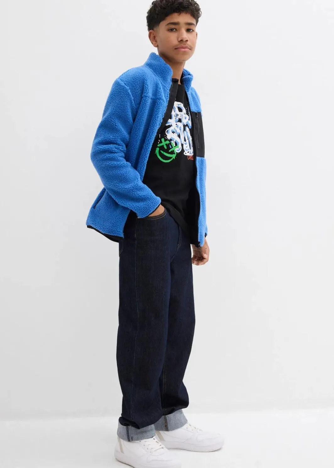 Kinder bonprix Jungen 9-16 Jahre·Shirts|Jungen 2-8 Jahre·Nachhaltigere Materialien|Langarmshirt aus reiner Bio-Baumwolle