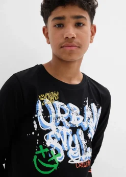 Kinder bonprix Jungen 9-16 Jahre·Shirts|Jungen 2-8 Jahre·Nachhaltigere Materialien|Langarmshirt aus reiner Bio-Baumwolle