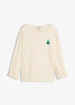 Discount Langarmshirt aus reiner Bio-Baumwolle Damen Shirts & Tops|Nachhaltigere Materialien