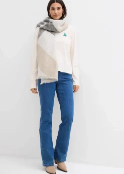 Discount Langarmshirt aus reiner Bio-Baumwolle Damen Shirts & Tops|Nachhaltigere Materialien