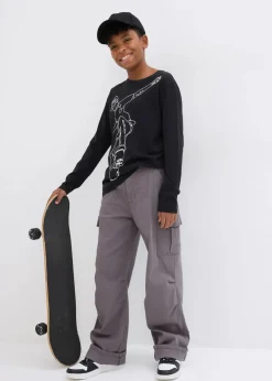 Kinder bonprix Jungen 9-16 Jahre·Shirts|Jungen 2-8 Jahre·Nachhaltigere Materialien|Langarmshirt aus reiner Bio-Baumwolle