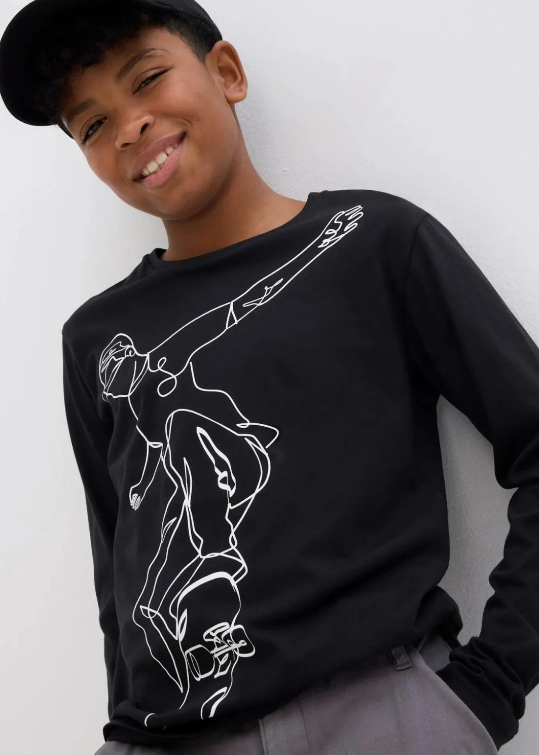 Kinder bonprix Jungen 9-16 Jahre·Shirts|Jungen 2-8 Jahre·Nachhaltigere Materialien|Langarmshirt aus reiner Bio-Baumwolle