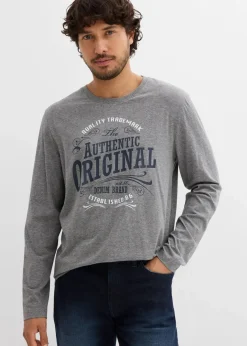 Herren bonprix Shirts & Polos|Große Größen|Langarmshirt aus reiner Bio-Baumwolle (2er Pack)