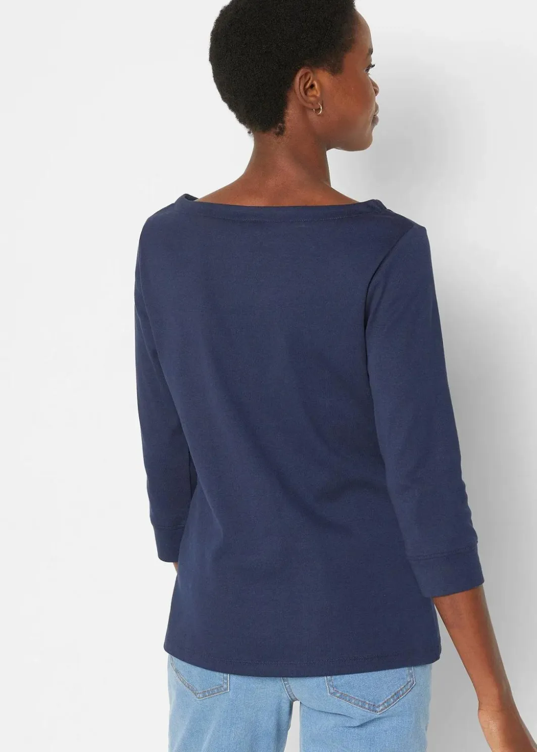 Discount Langarmshirt aus reiner Bio-Baumwolle Damen Shirts & Tops|Basics