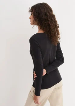 Sale Langarmshirt aus reiner Bio-Baumwolle Damen Bekleidung·Röcke|Nachhaltigere Materialien