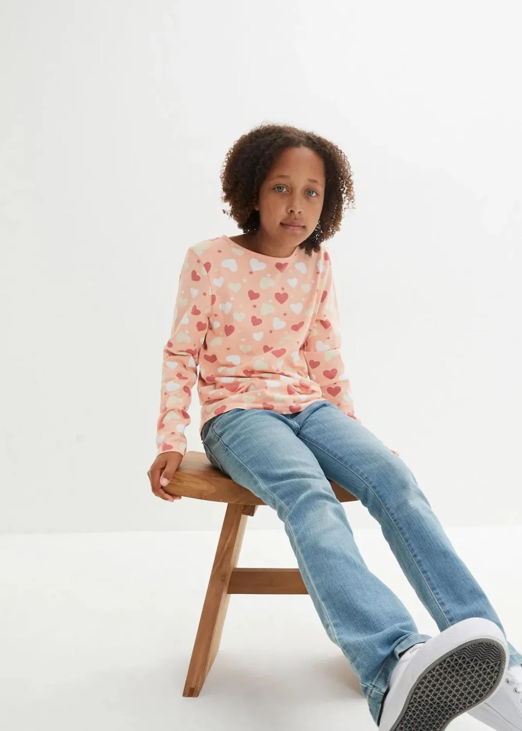 Outlet Langarmshirt aus reiner Bio-Baumwolle (3er Pack) Kinder Mädchen 2-8 Jahre·Shirts & Blusen|Mädchen 2-8 Jahre·Mehrfachpacks