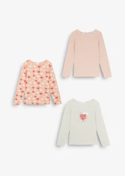 Outlet Langarmshirt aus reiner Bio-Baumwolle (3er Pack) Kinder Mädchen 2-8 Jahre·Shirts & Blusen|Mädchen 2-8 Jahre·Mehrfachpacks