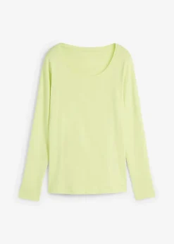 Clearance Langarmshirt aus reiner Bio-Baumwolle Damen Shirts & Tops|Basics