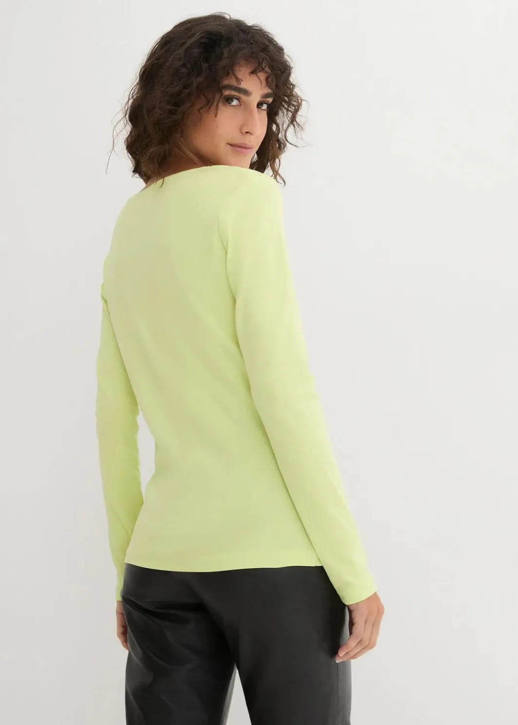 Clearance Langarmshirt aus reiner Bio-Baumwolle Damen Shirts & Tops|Basics
