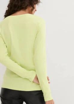 Clearance Langarmshirt aus reiner Bio-Baumwolle Damen Shirts & Tops|Basics