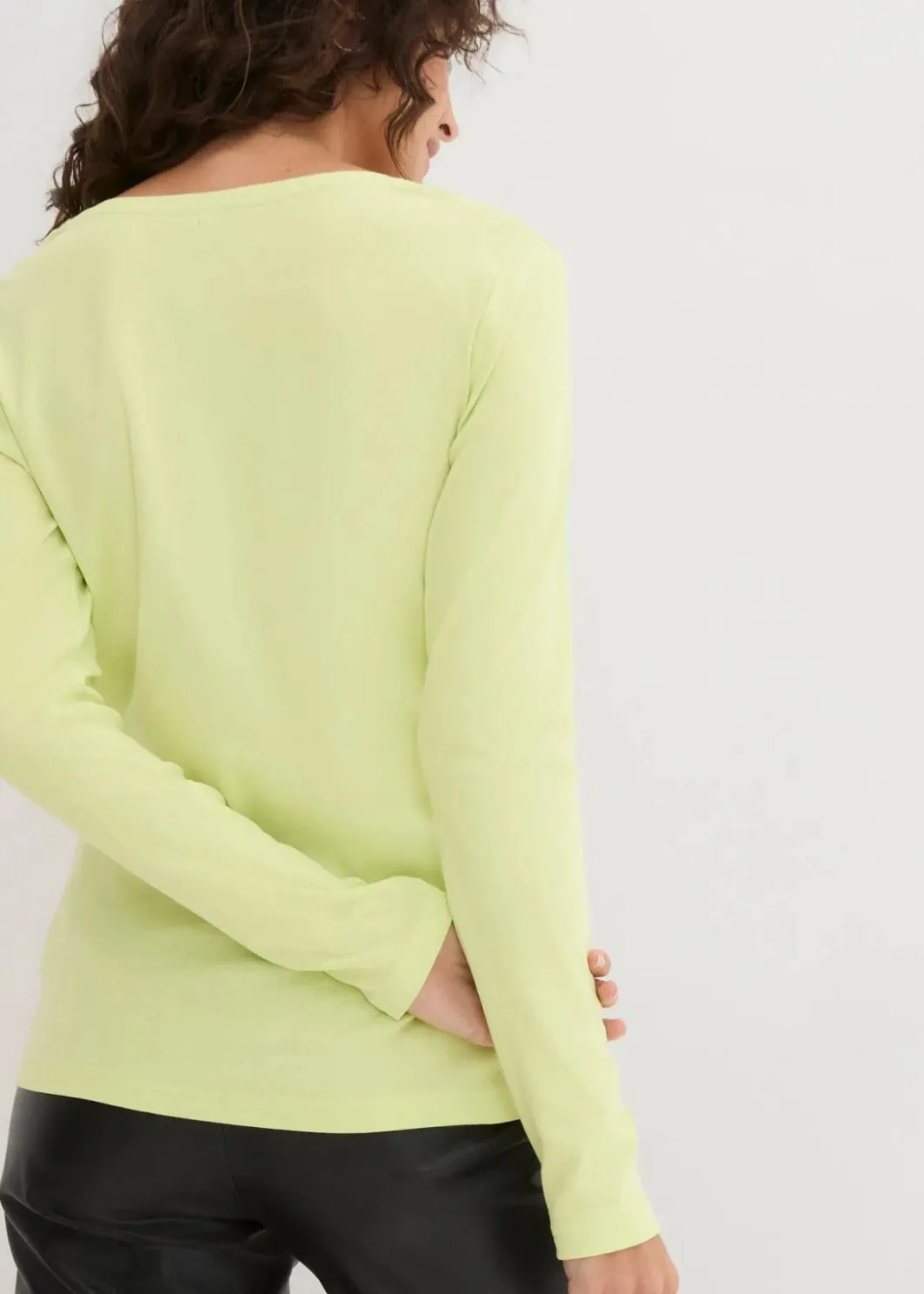 Clearance Langarmshirt aus reiner Bio-Baumwolle Damen Shirts & Tops|Basics
