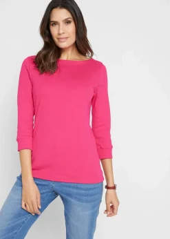 Online Langarmshirt aus reiner Bio-Baumwolle Damen Shirts & Tops|Basics