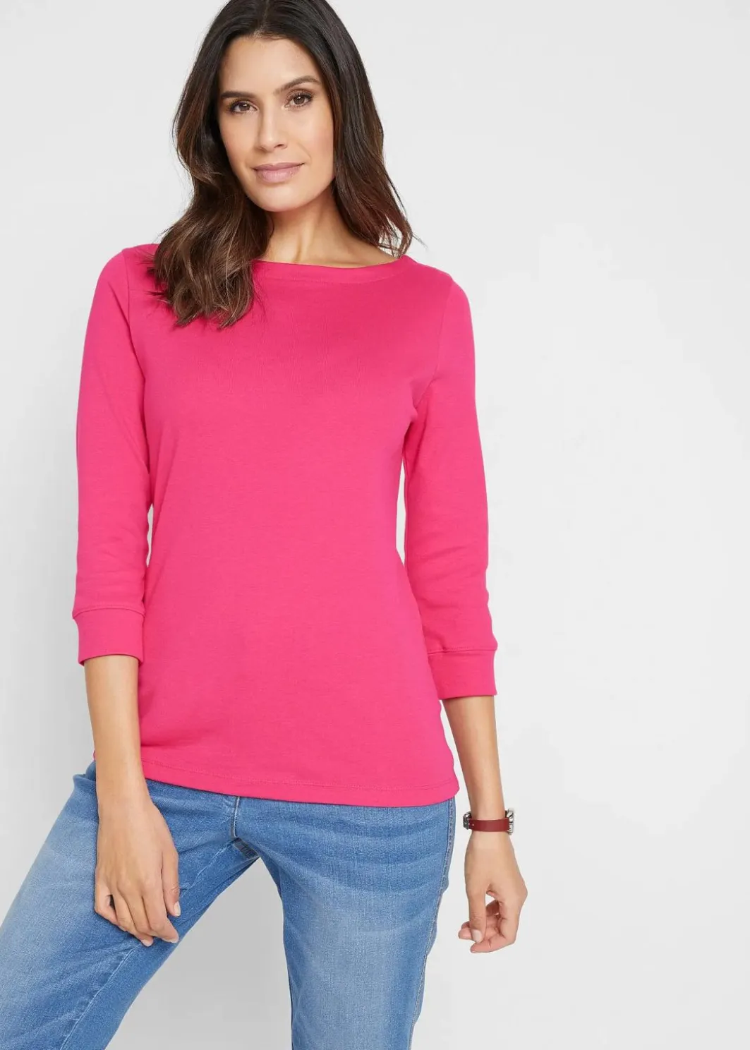 Online Langarmshirt aus reiner Bio-Baumwolle Damen Shirts & Tops|Basics