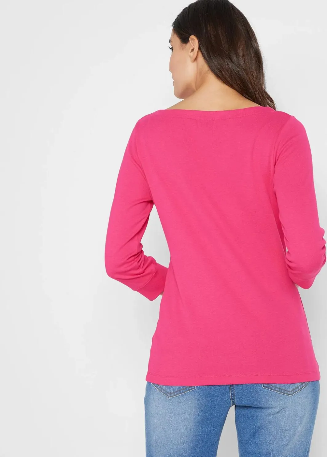 Online Langarmshirt aus reiner Bio-Baumwolle Damen Shirts & Tops|Basics