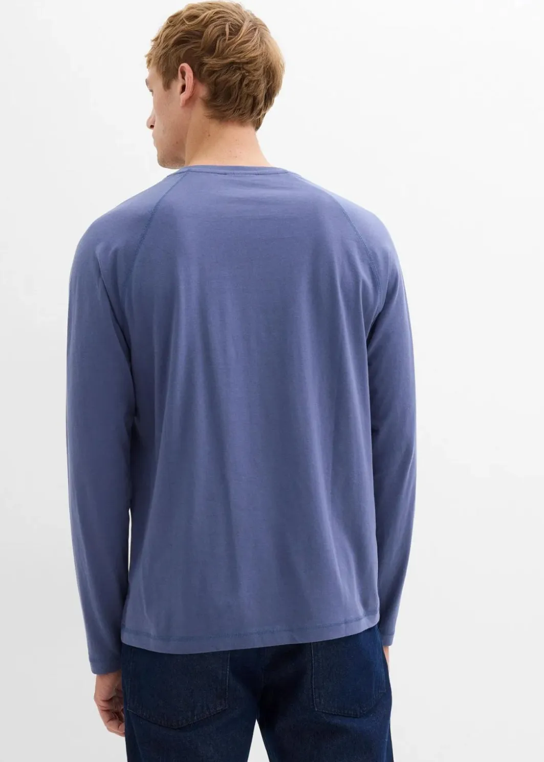 Discount Langarmshirt aus reiner Bio-Baumwolle (2er Pack) Herren Große Größen|Shirts & Polos