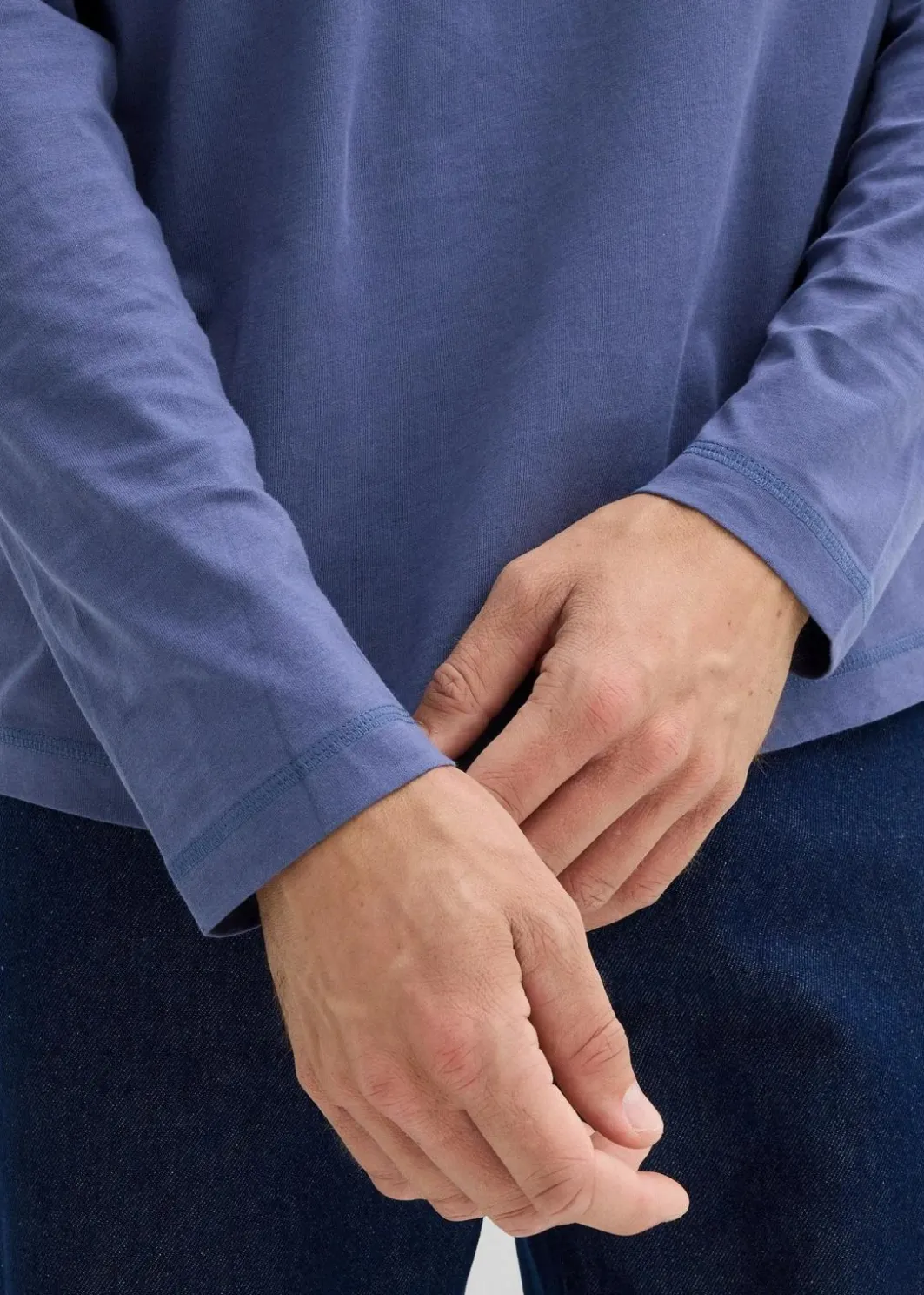 Discount Langarmshirt aus reiner Bio-Baumwolle (2er Pack) Herren Große Größen|Shirts & Polos