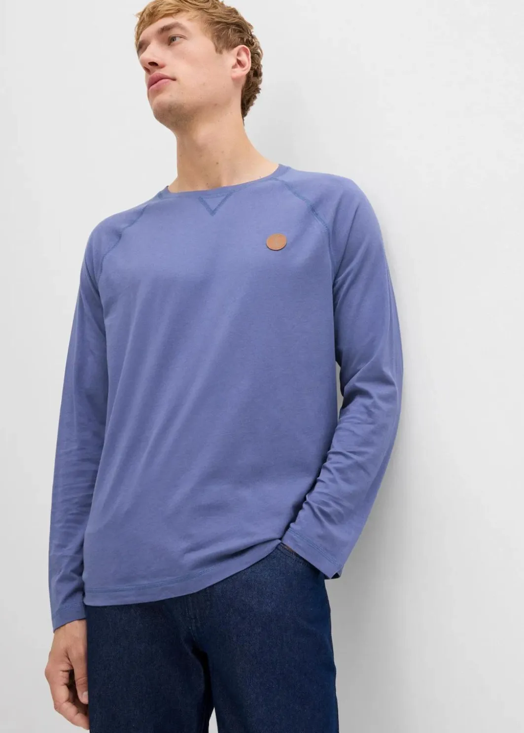 Discount Langarmshirt aus reiner Bio-Baumwolle (2er Pack) Herren Große Größen|Shirts & Polos