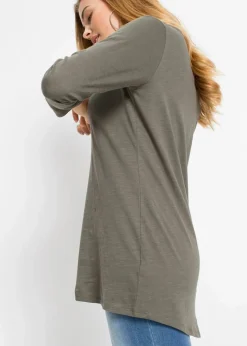 Clearance Langarmshirt aus reiner Baumwolle Damen Shirts & Tops