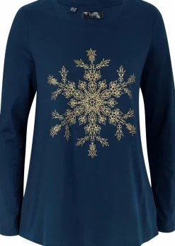 Langarmshirt aus reiner Baumwolle Damen Shirts & Tops
