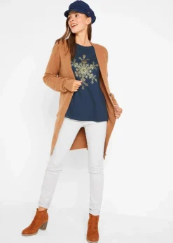 Langarmshirt aus reiner Baumwolle Damen Shirts & Tops