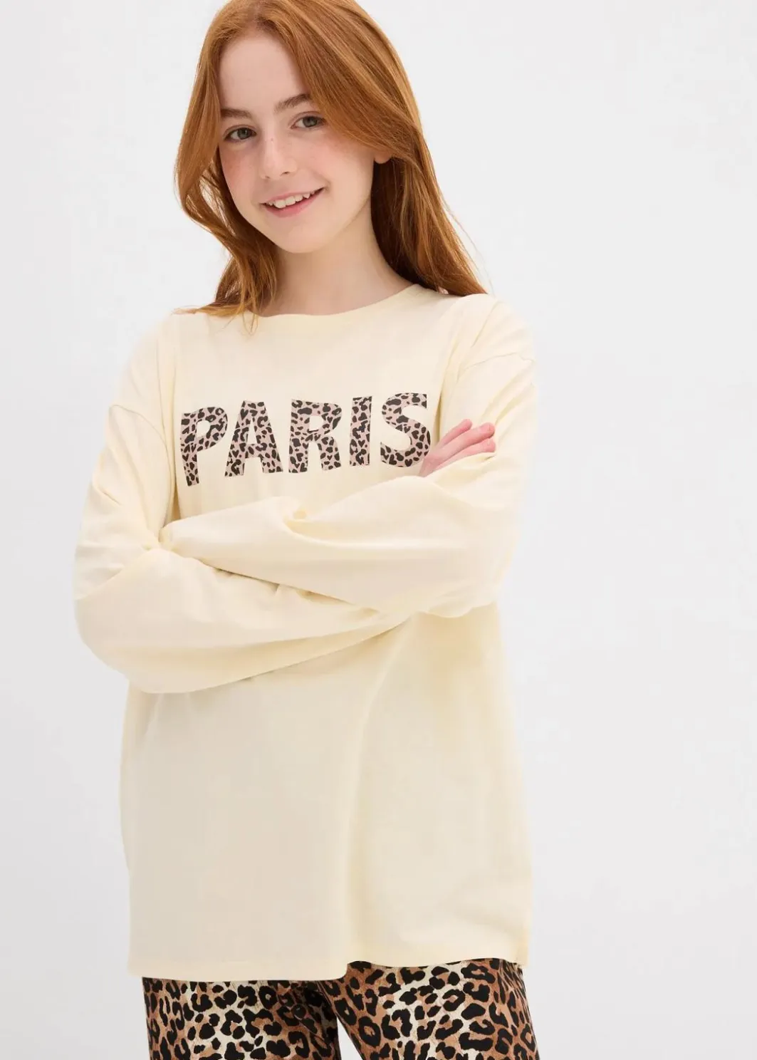 Kinder bonprix Mädchen 9-16 Jahre·Shirts & Blusen|Mädchen 2-8 Jahre·Nachhaltigere Materialien|Langarmshirt aus reiner Bio-Baumwolle