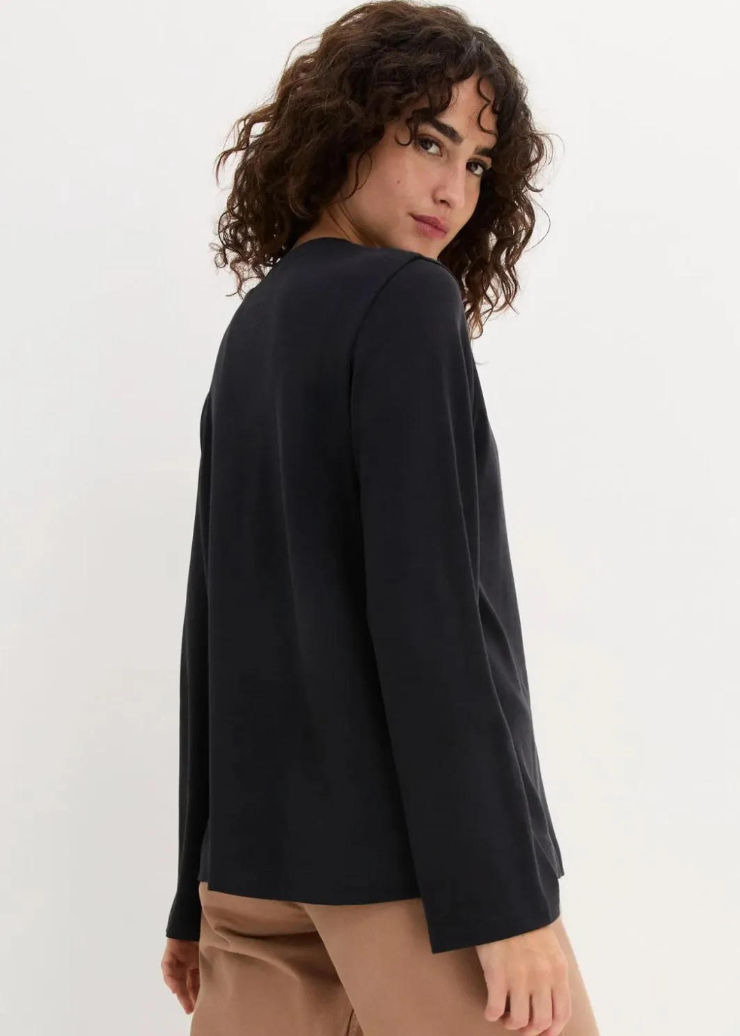 Best Langarmshirt aus reiner Bio-Baumwolle Damen Nachhaltigere Materialien|Shirts & Tops