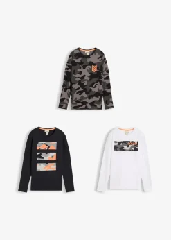 Best Langarmshirt aus reiner Baumwolle (3er-Pack) Kinder Jungen 9-16 Jahre·Mehrfachpacks|Jungen 9-16 Jahre·Shirts