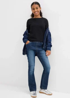 Kinder bonprix Mädchen 9-16 Jahre·Shirts & Blusen|Mädchen 9-16 Jahre·Mehrfachpacks|Langarmshirt aus reiner Baumwolle (3er Pack)