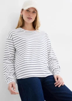 Langarmshirt aus reiner Bio-Baumwolle Damen Nachhaltigere Materialien|Shirts & Tops
