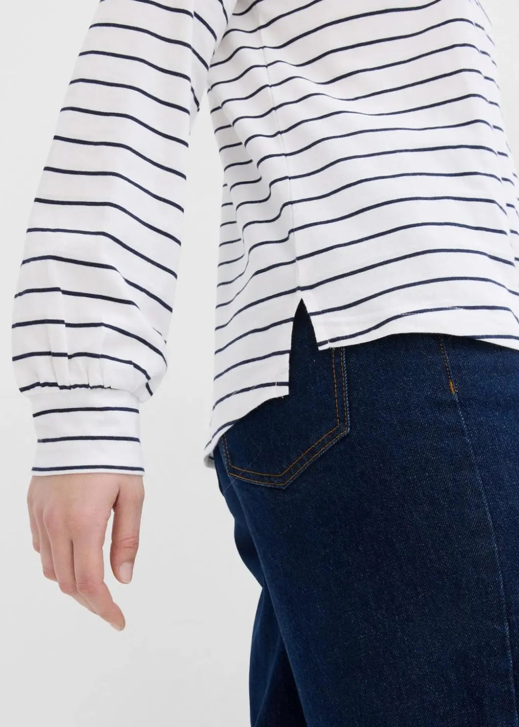Langarmshirt aus reiner Bio-Baumwolle Damen Nachhaltigere Materialien|Shirts & Tops