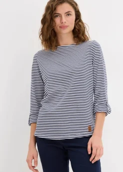 Online Langarmshirt aus reiner Baumwolle Damen Shirts & Tops