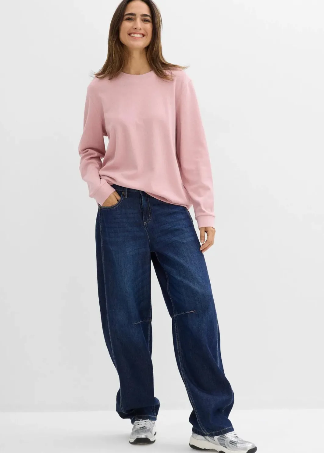 Hot Langarmshirt aus reiner Bio-Baumwolle Damen Bekleidung·Röcke|Nachhaltigere Materialien