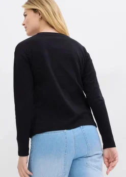 Sale Langarmshirt aus reiner schwerer Bio-Baumwolle Damen Bekleidung·Röcke|Basics