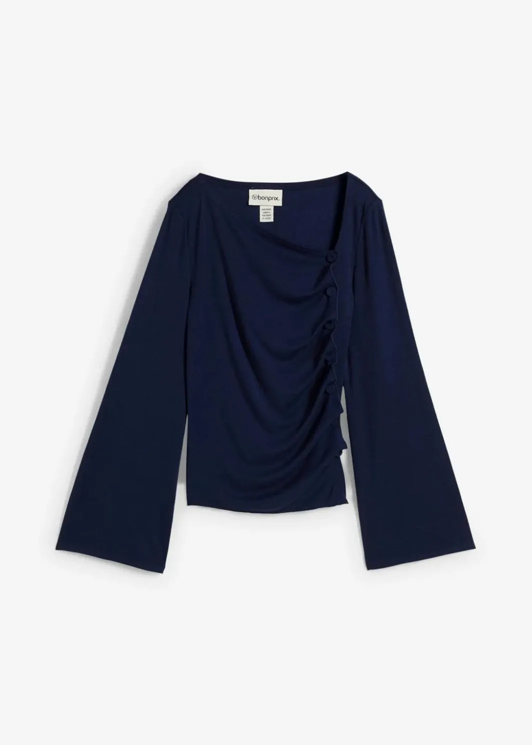 Langarmshirt aus Rippe Damen Shirts & Tops