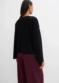 Sale Langarmshirt aus Rippware Damen Shirts & Tops