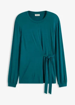 Damen bonprix Shirts & Tops|Nachhaltigere Materialien|Langarmshirt aus softem Viskose-Mix