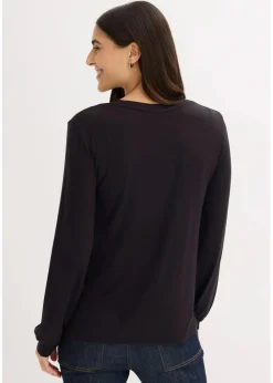 New Langarmshirt aus softem Viskose-Mix Damen Nachhaltigere Materialien|Shirts & Tops