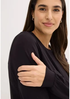 New Langarmshirt aus softem Viskose-Mix Damen Nachhaltigere Materialien|Shirts & Tops
