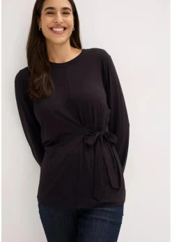 New Langarmshirt aus softem Viskose-Mix Damen Nachhaltigere Materialien|Shirts & Tops