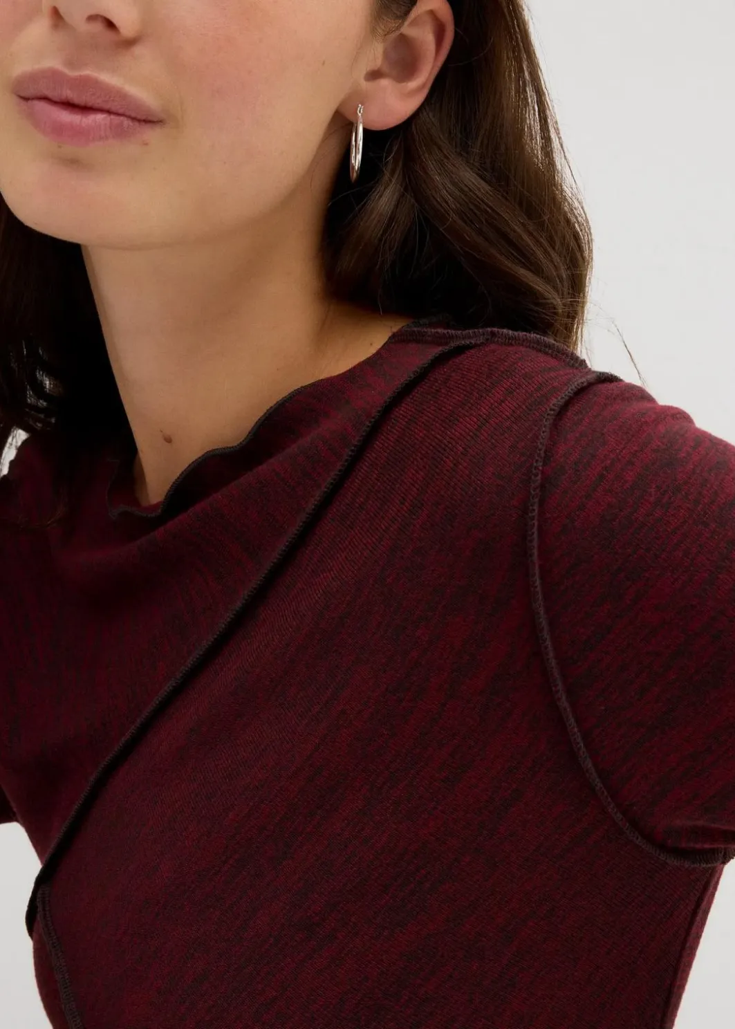 Damen bonprix Shirts & Tops|Langarmshirt aus softem Viskose-Mix