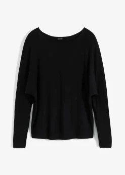 Damen bonprix Shirts & Tops|Langarmshirt aus softem Viskose-Mix