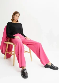 Damen bonprix Shirts & Tops|Langarmshirt aus softem Viskose-Mix